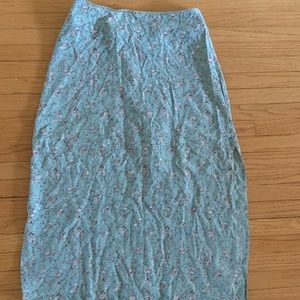 Brandy Melville floral long skirt